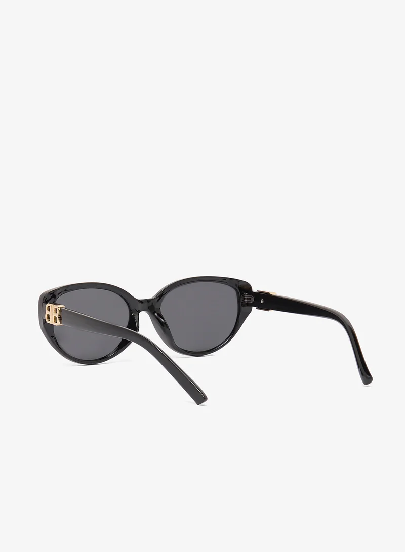 ايلا Oval Sunglasses With Printed Arm